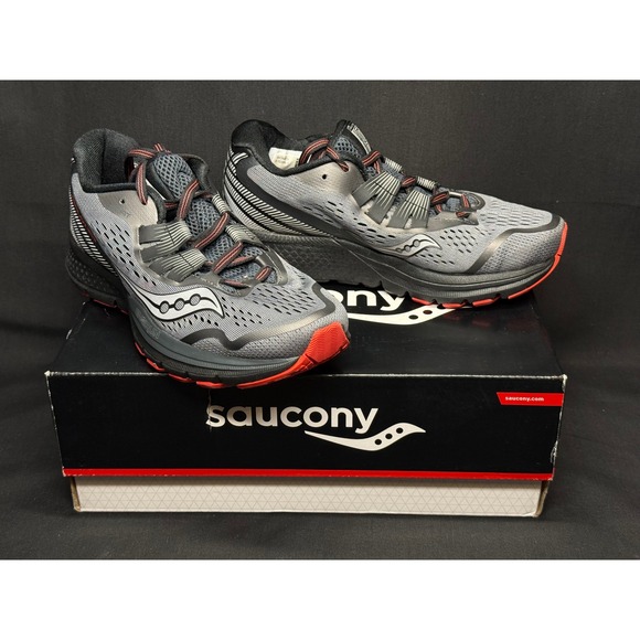 Saucony Shoes - Saucony Zealot ISO 3 Reflex Womens Running Shoes Grey Black Coral S10399-1